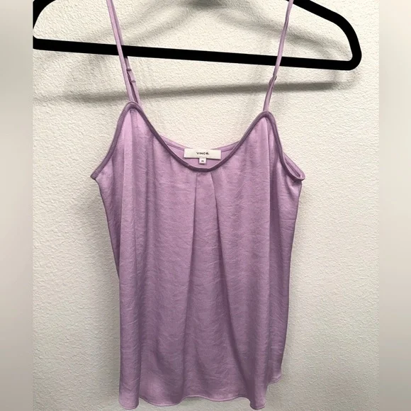 Vince Pleat Front Cami in Lilac, Size XS, New with Tags - Picture 3 of 6